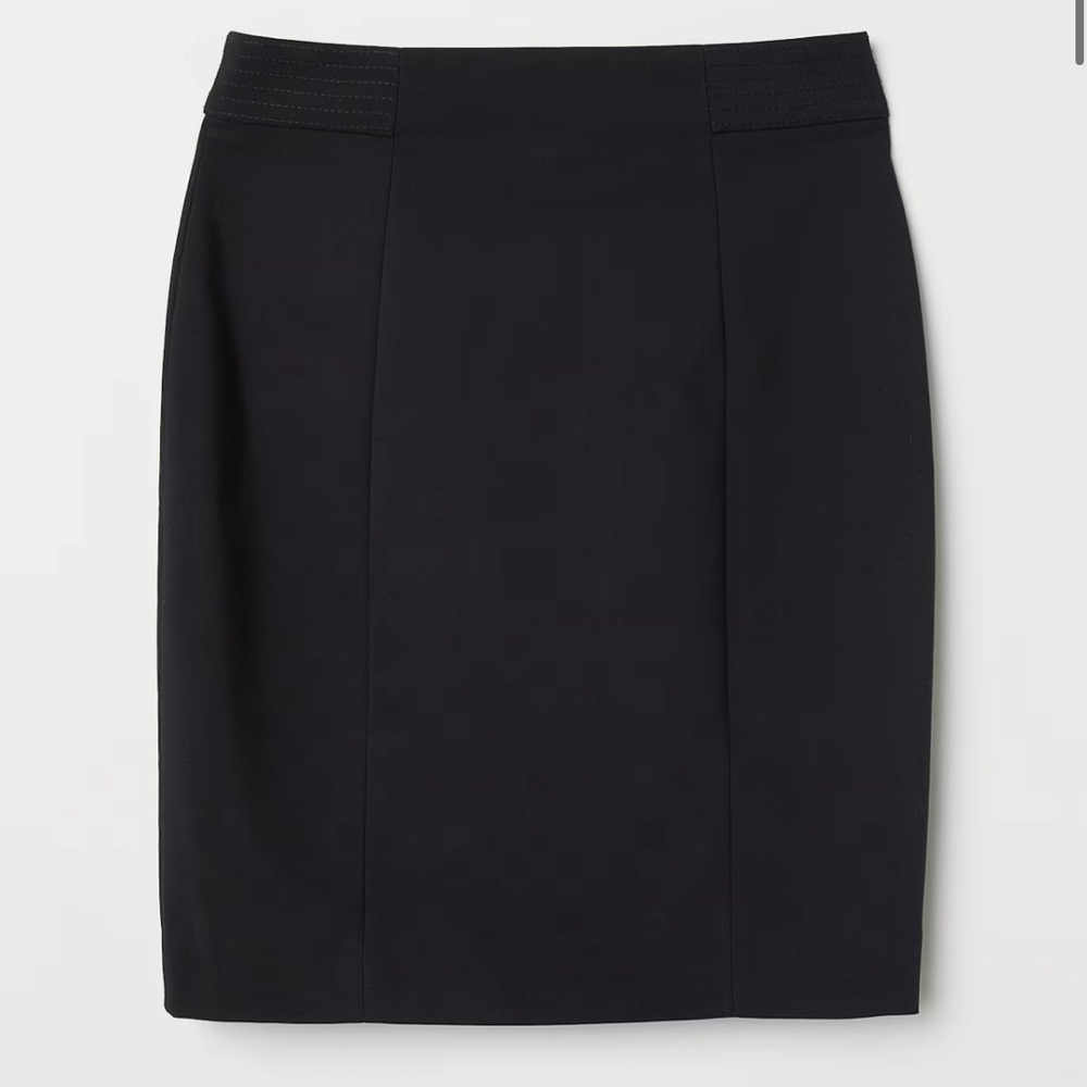 H&M Black Business Pencil Skirt